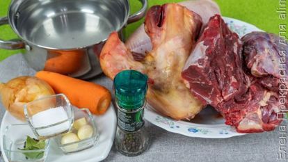 Пошаговый рецепт приготовления холодца из мяса свинины и говядины