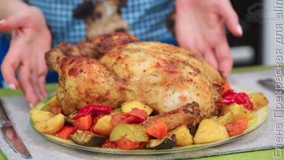 Курица в духовке целиком с хрустящей корочкой — 11 вкусных рецептов