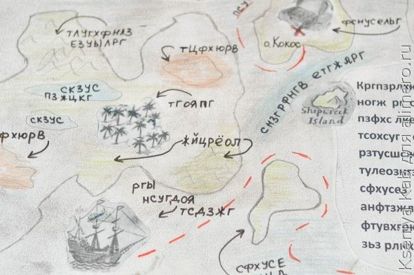 Как сделать карту острова сокровищ