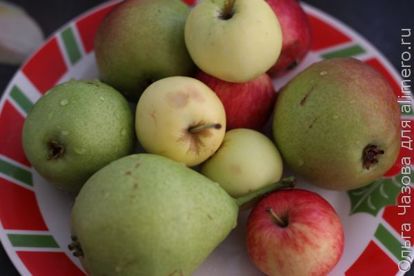 Домашнее варенье яблоко-груша-черноплодная рябина
