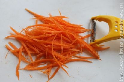 морковь лапшой