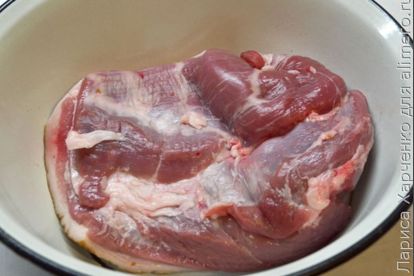 Запекание свинины в духовке куском