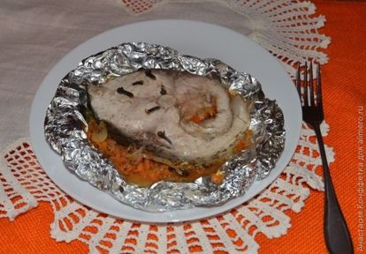 Запеченный пеленгас со сметанной корочкой