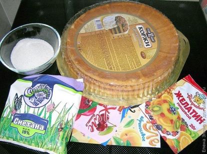 Торт «Битое стекло» с бисквитом: пошаговый рецепт с фото