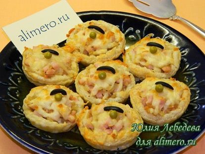 Тарталетки с ветчиной Тарталетки с ветчиной