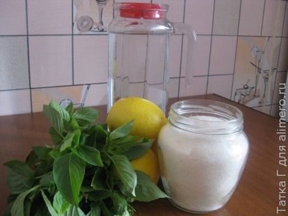 Освежающий лимонад с базиликом