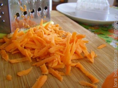 салат легкий, морковь