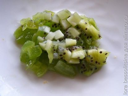 Салат фруктово-овощной, киви