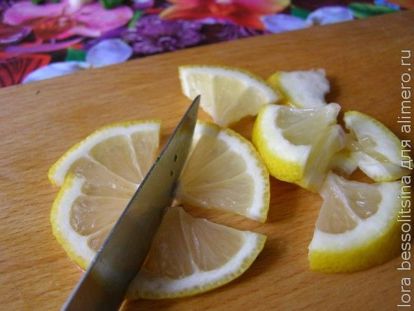 шашлык из семги, лимон