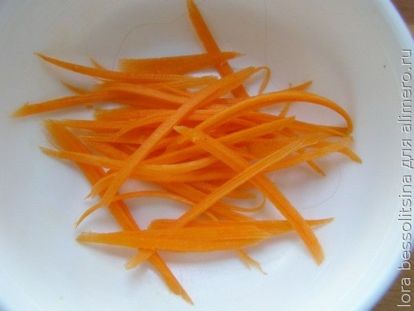 салат с бубликами, морковь