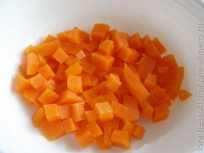салат с семгой, морковь
