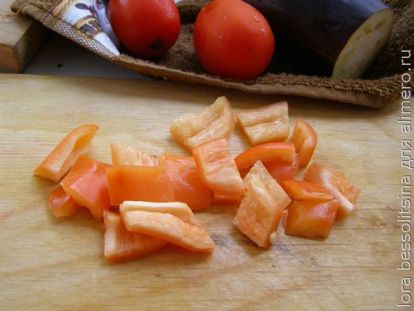 картошка с овощами, перец болгарский