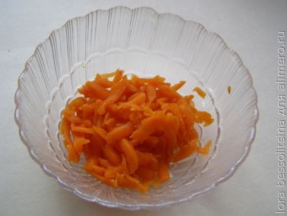 салат со шпротами, морковка