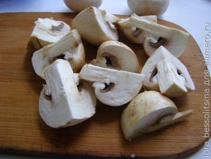 грибной суп-пюре, грибы