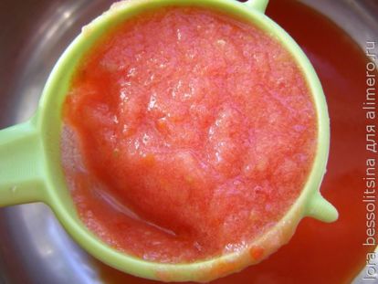 томатный сок, процедим