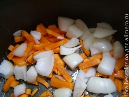 лук и морковь в мультиварке