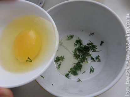 яйцо и зелень