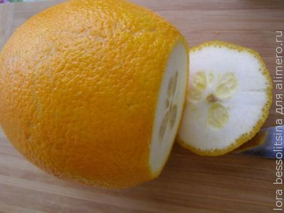 очистим апельсин