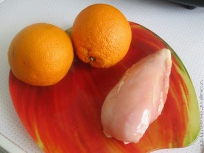 Филе с апельсинами