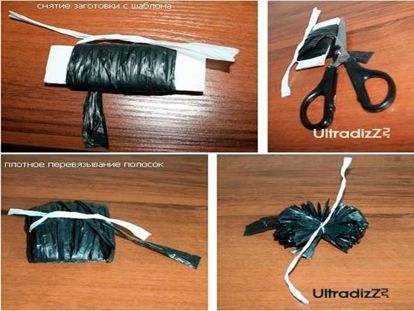 Завязываем шнур, разрезаем намотку. Снимаем с заготовки. Завязываем шнур, разрезаем намотку. Снимаем с заготовки.