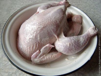 Запеченная курица с сухофруктами и яблоком – пошаговый рецепт приготовления с фото