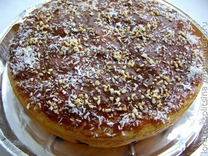 Порционный тертый пирог со сметанной начинкой – кулинарный рецепт
