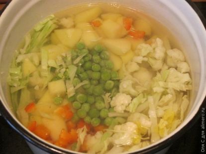 Ингредиенты для супа с капустой