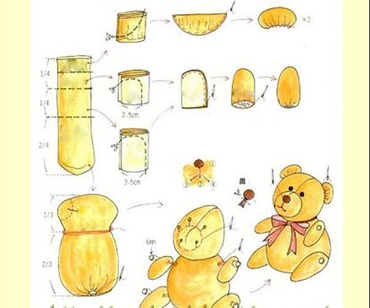 Пользуясь этим описанием, можно сделать для ребенка целое семейство мягких медведей. Также можно сшить им одежду. Дети будут в восторге.
