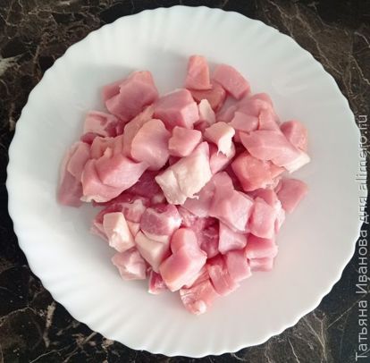 тушеная картошка со свининой