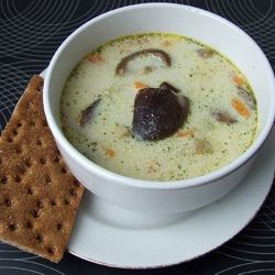 Суп с грибами шиитаке