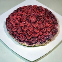 Салат-торт «Селедка под шубой» в желе