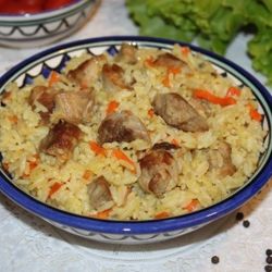 Рис с телятиной «а-ля плов»