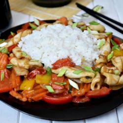 Кальмары с овощами по-китайски