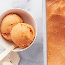 Персиковый сорбет - натуральное мороженое из 4 ингредиентов