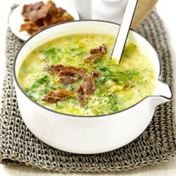 Быстрый картофельный суп с овощами и мясом