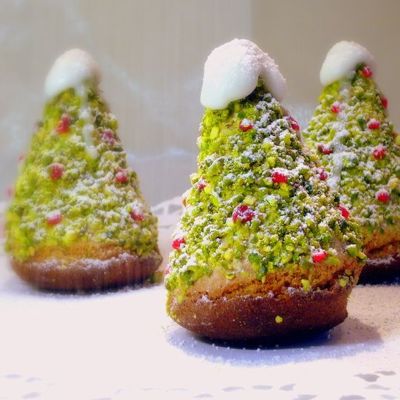 Бисквитное пирожное Рождественская Елочка