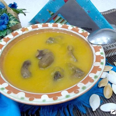 Постный тыквенно-грибной суп-пюре