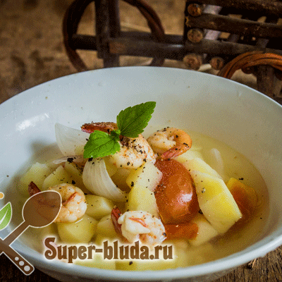 Суп с креветками рецепт с фото необычного супа