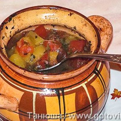 Тыквенный суп в горшочках