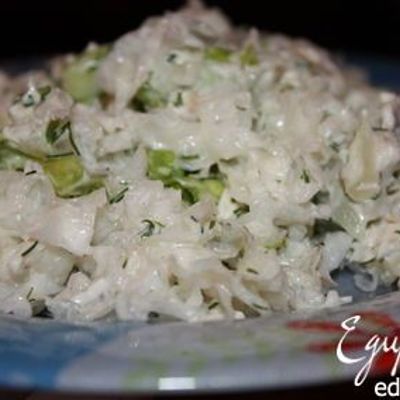 Салат из корейской закуски Белые гребешки