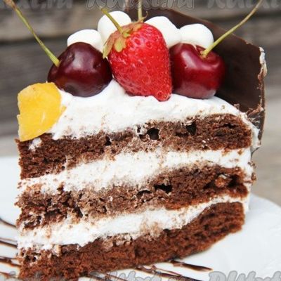 Шоколадный торт с чиз кремом