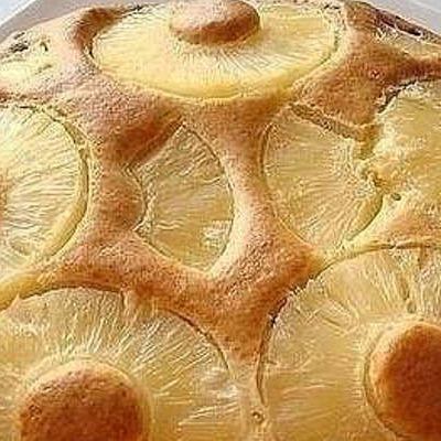 Пирог с ананасами консервированными