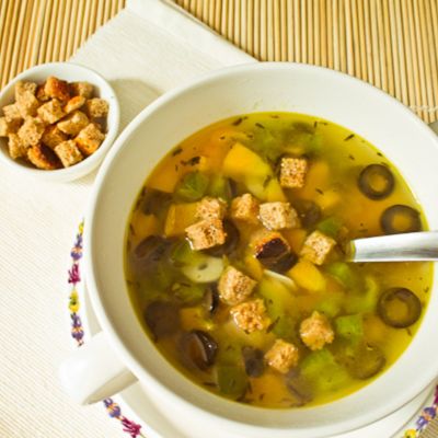 Чесночный суп Айго-булидо