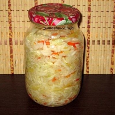 Салат из капусты с болгарским перцем на зиму