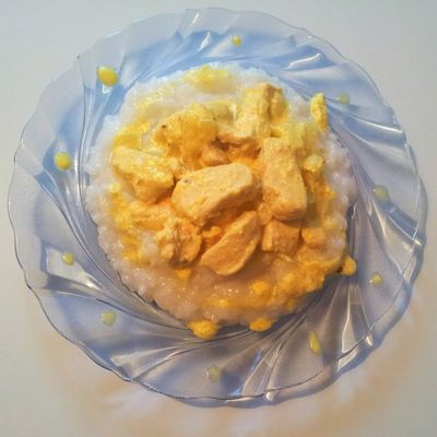 Курица карри с рисом
