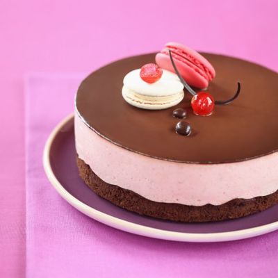 Шоколадно-вишнёвый торт-мусс