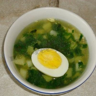 Весенний зеленый суп из крапивы