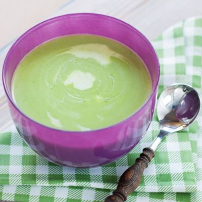 Крем-суп из зеленого горошка со сливками