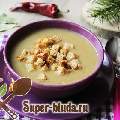 Крем-суп из белых грибов рецепт