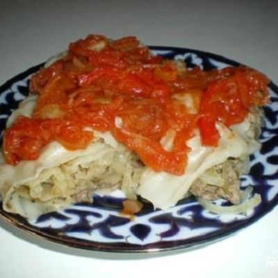 Узбекское блюдо Ханум
